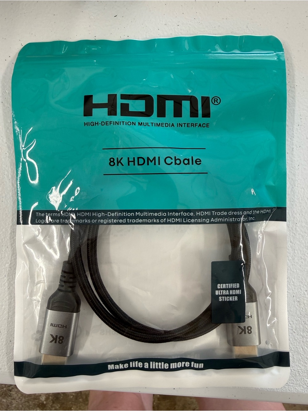 8k HDMI Cable 3.3ft